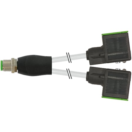 Murrelektronik M12 Bu. D-cod. / RJ45 Ethernet adapter 0 Degree 4-pol. 7000-42401-2260150